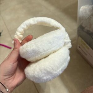 Plush White Earmuffs
